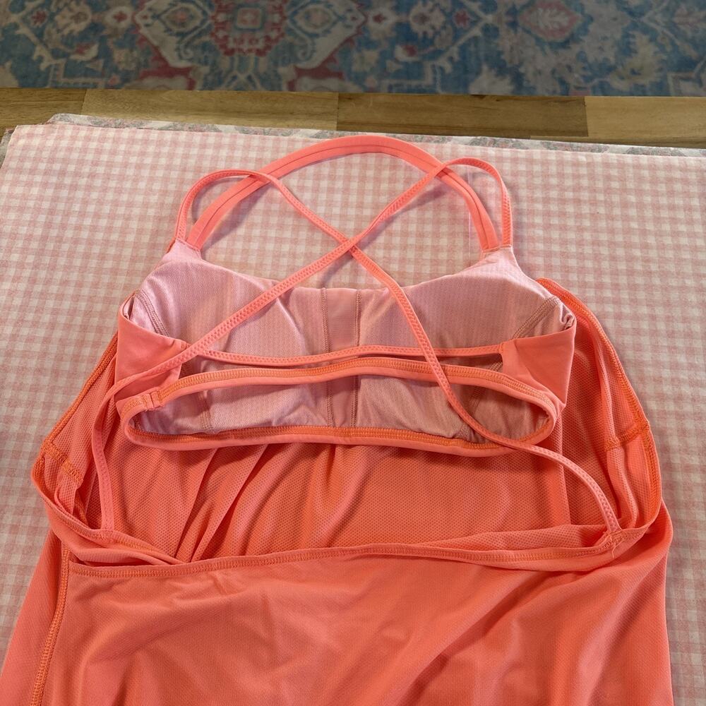 Coral Lululemon Flo And Go Tank Top Size 6 - Picture 6 of 10